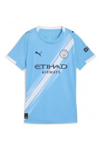 Fotbalové Dres Manchester City Dámské Domácí Oblečení 2025-26 Krátký Rukáv